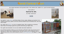 Desktop Screenshot of fjerkrae.dk