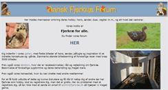 Desktop Screenshot of fjerkrae.net